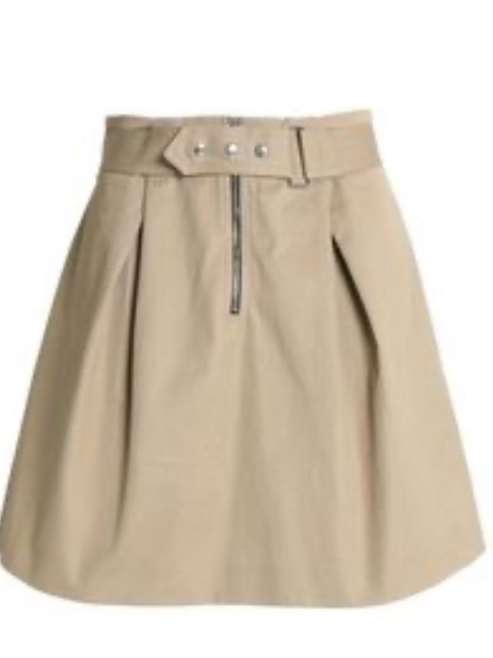 Sandro Beige Gabardine Belt
Detail Mini Skirt
